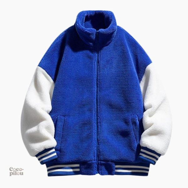 Veste d'hiver pour homme, style pilou pilou doux et chaleureux