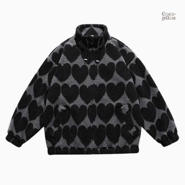veste-coeur-pilou-pilou-1 Veste Pilou Pilou femme au design cœur