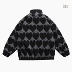 Veste douce et confortable pour femme, style cœur