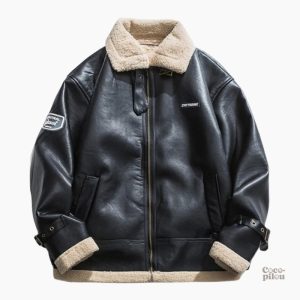 Veste col mouton homme, style Pilou Pilou pour homme