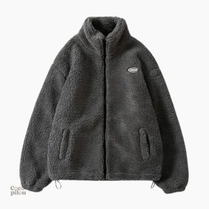 Veste chaude d'intérieur pour femme en pilou pilou