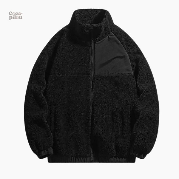 veste-doublee-sherpa-homme-1 Veste doublée sherpa homme confortable et tendance
