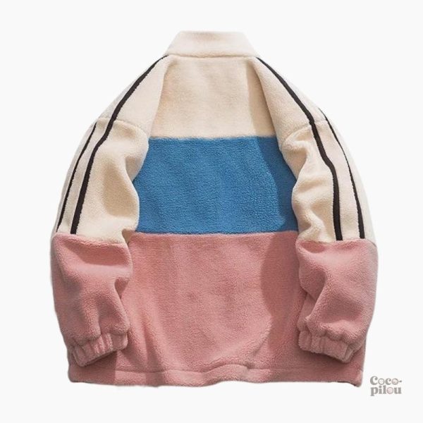 Veste Pilou Pilou homme en fausse fourrure douce et chaude