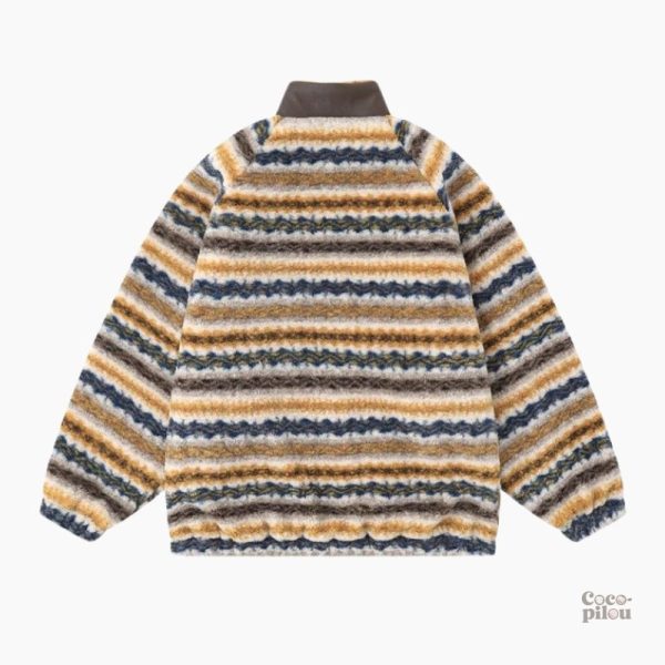 Veste Pilou Pilou homme avec motifs ethniques colorés