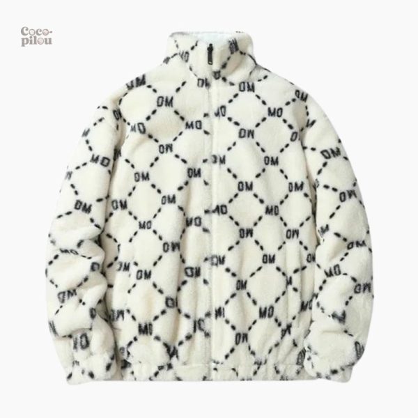 Veste fausse fourrure homme élégante et confortable