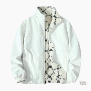 Veste homme en fausse fourrure, parfait pour l'hiver