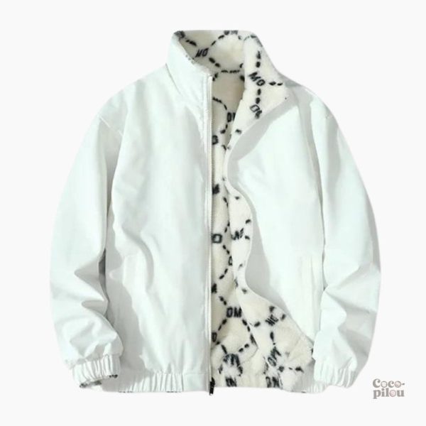 Veste homme en fausse fourrure, parfait pour l'hiver