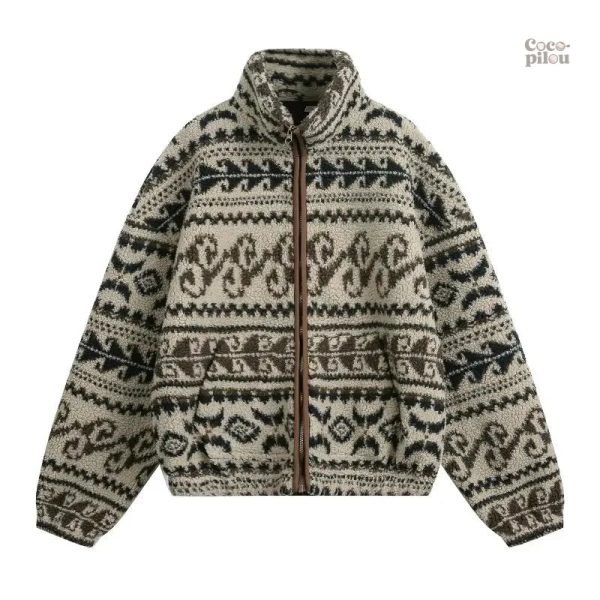 Veste jacquard homme confort et style moderne