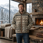 Veste Pilou Pilou homme en jacquard doux