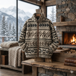 Veste homme en jacquard pour une allure décontractée