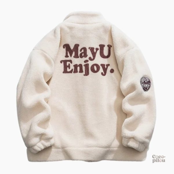Veste chaude féminine, style pilou pilou, idéale pour l'hiver