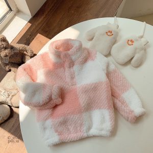 Veste molleton pour fille, confortable et douce