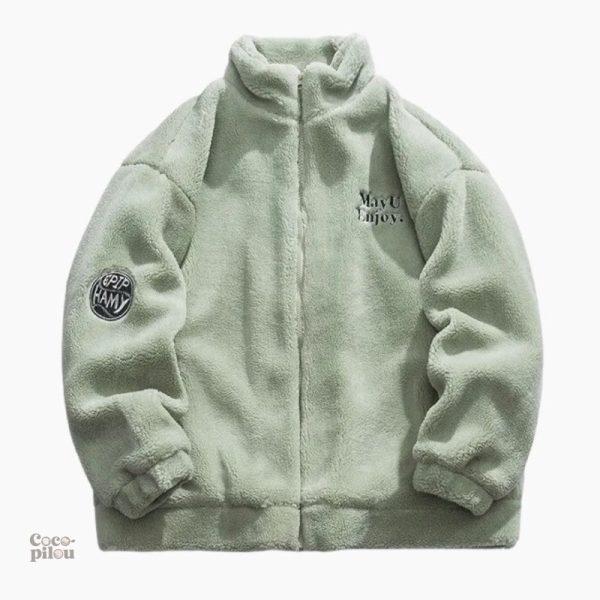 Veste homme en molleton, style décontracté