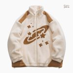 Veste moumoute beige pour homme