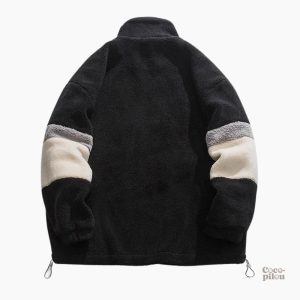 Veste en pilou pilou noir pour femme, douceur et élégance