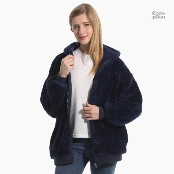 veste-pilou-pilou-bleu-marine-1 Veste Pilou Pilou bleu marine pour femme