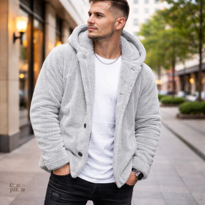 Veste pilou pilou homme à capuche