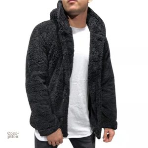 Veste douce et chaude pour homme, style pilou pilou