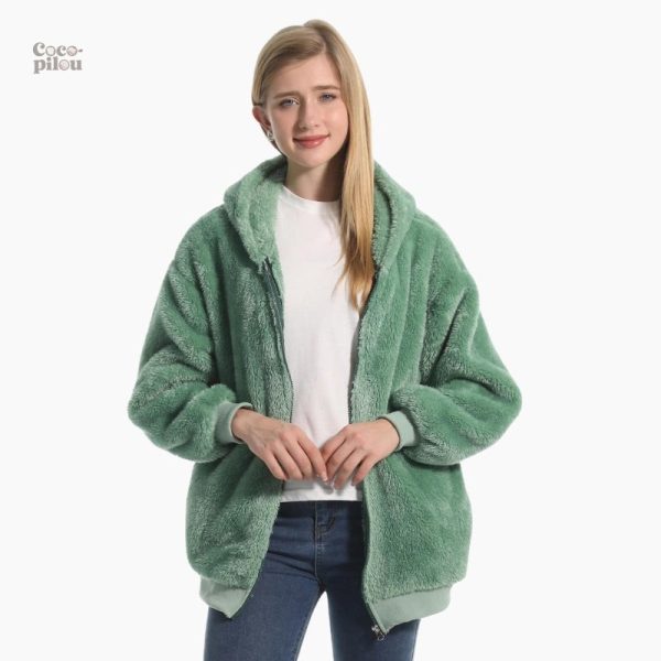 Veste Pilou Pilou verte pour femme
