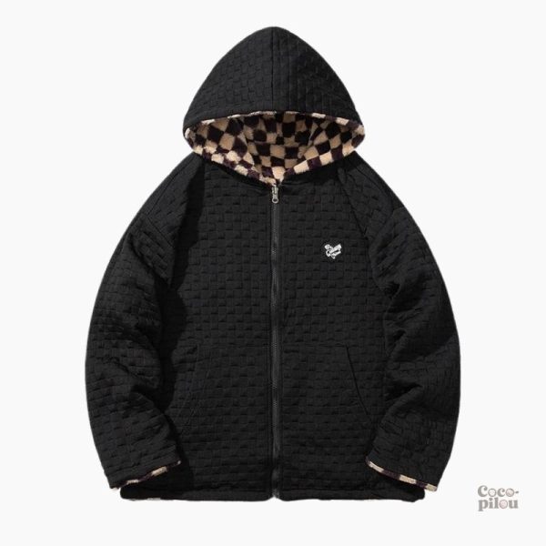 Veste à carreaux pour homme, confort et chaleur