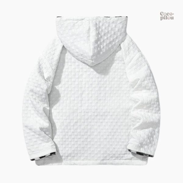 Veste polaire à carreaux, vêtement d'extérieur décontracté