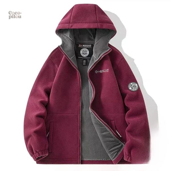 Veste polaire homme au style décontracté