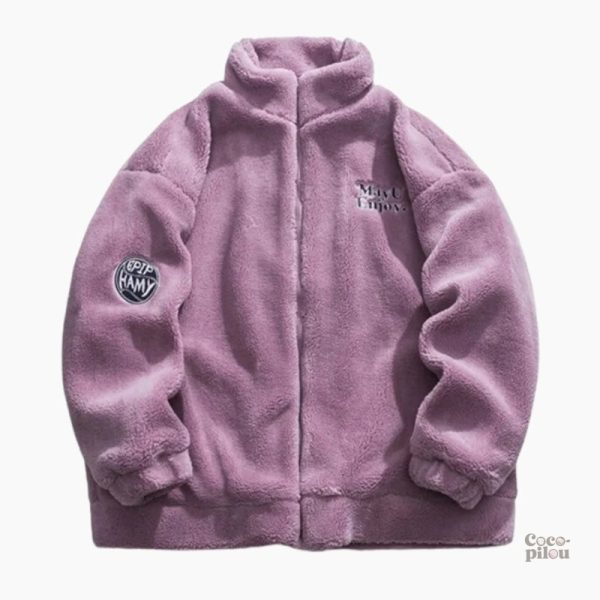 Veste polaire chaude femme, confortable et douce pour l'hiver
