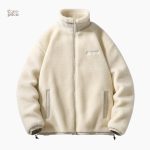 Veste sherpa beige pour homme, style Pilou Pilou confortable